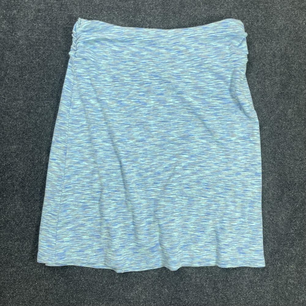 Columbia Skirt Womens Small Blue Space Dye‎ Knit Pull On Stretch Casual Short